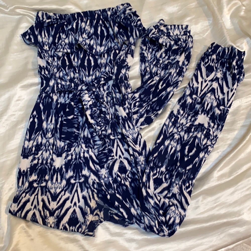 Blue and White Jumpsuit!